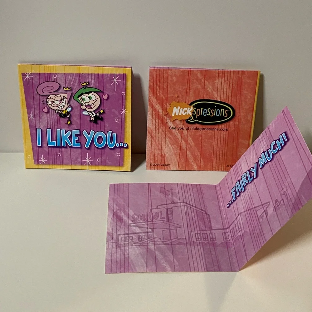 Nickelodeon Nickspressions SmellAGrams The Fairly Odd Parents Greeting Cards Y2k